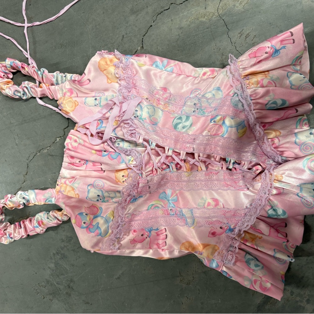 Sugar Thrillz Pink Animal Print Kids Dress